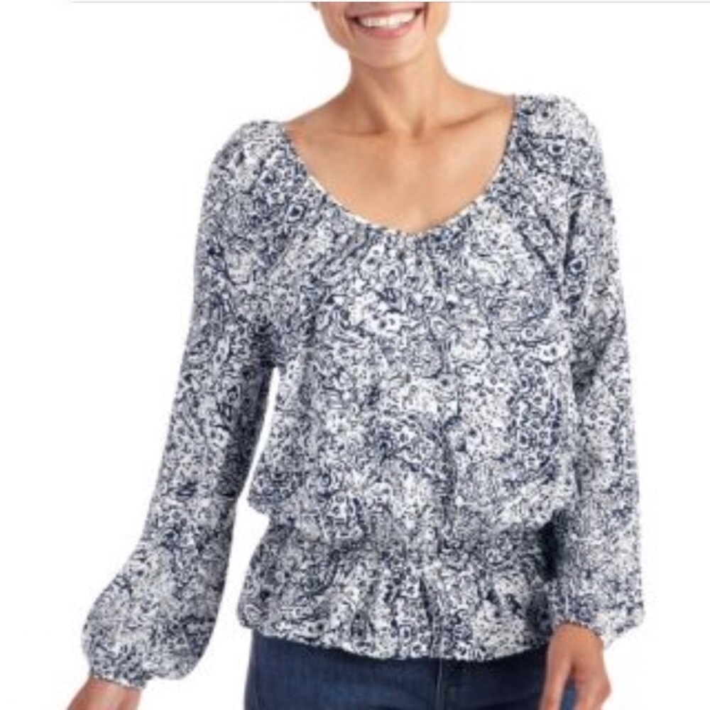 Faded Glory Boho Peasant Blouse • Sz M